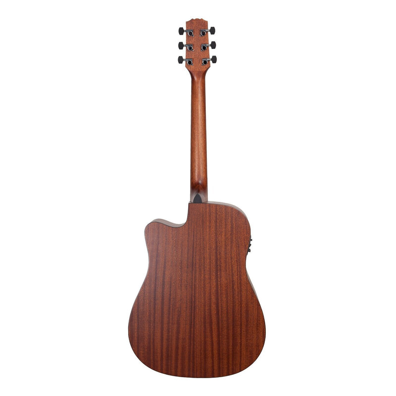 Martinez 'Natural Series' Solid Spruce Top Acoustic-Electric Dreadnought Cutaway Guitar