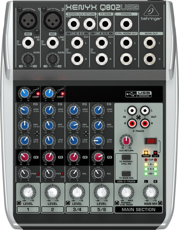 BEHRINGER XENYX Q802USB MIXER