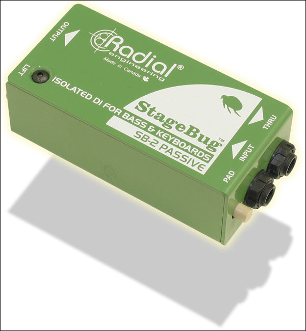 RADIAL RA-SB-2 COMPACT PASSIVE DI FOR BASS KBD & ACTIVE INSTRUMENT