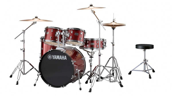 RYDEEN FUSION DRUM KIT IN BURGUNDY GLITTER