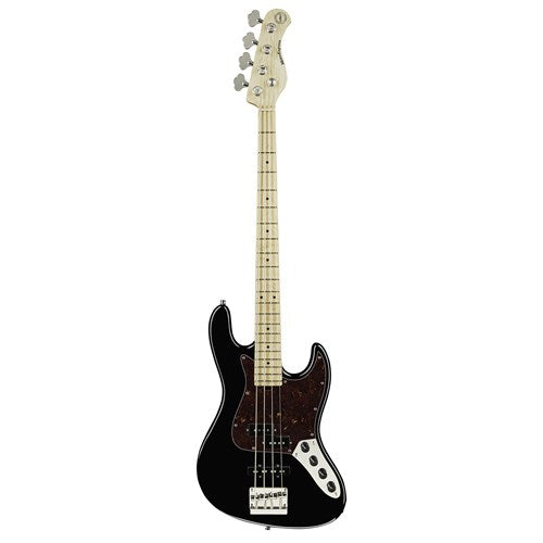 21 Fret Hybrid PJ Bass 4-String Solid Black High Polish