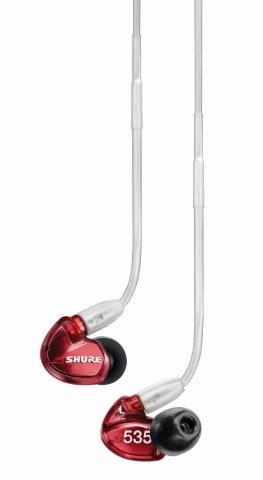 STEREO IN-EAR EARPHONES SOUND ISOLATING RED