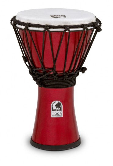 07 INCH COLOUR DJEMBE METALLIC RED