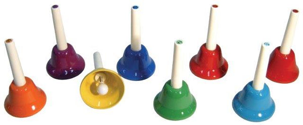 08 NOTE BELL SET TUNED COLOURED C1-C8