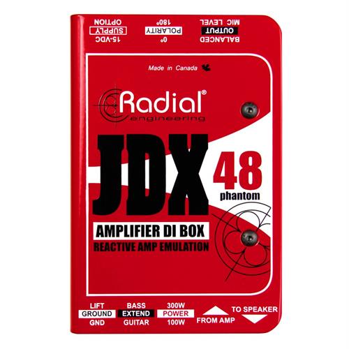 RADIAL RA-JDX-48 CLASS-A REACTIVE DI BOX FOR GUITAR AMP
