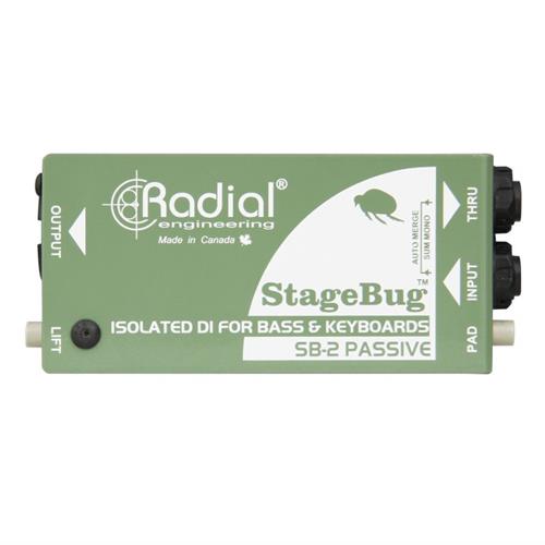 RADIAL RA-SB-2 COMPACT PASSIVE DI FOR BASS KBD & ACTIVE INSTRUMENT